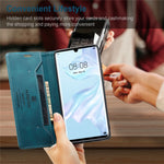 AUTSPACE For Huawei P30 Pro Wallet Case  A01 Leather Stand Cover with RFID Blocking Card Holder