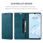 AUTSPACE For Huawei P30 Pro Wallet Case  A01 Leather Stand Cover with RFID Blocking Card Holder