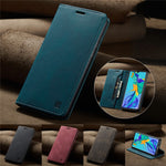 AUTSPACE For Huawei P30 Lite New Edition / Huawei nova 4e / Huawei P30 Lite Wallet Case  A01 Leather Stand Cover with RFID Blocking Card Holder