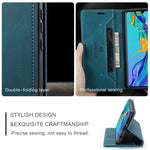 AUTSPACE For Huawei P30 Lite New Edition / Huawei nova 4e / Huawei P30 Lite Wallet Case  A01 Leather Stand Cover with RFID Blocking Card Holder