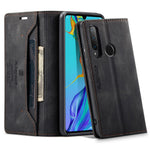 AUTSPACE For Huawei P30 Lite New Edition / Huawei nova 4e / Huawei P30 Lite Wallet Case  A01 Leather Stand Cover with RFID Blocking Card Holder