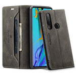 AUTSPACE For Huawei P30 Lite New Edition / Huawei nova 4e / Huawei P30 Lite Wallet Case  A01 Leather Stand Cover with RFID Blocking Card Holder