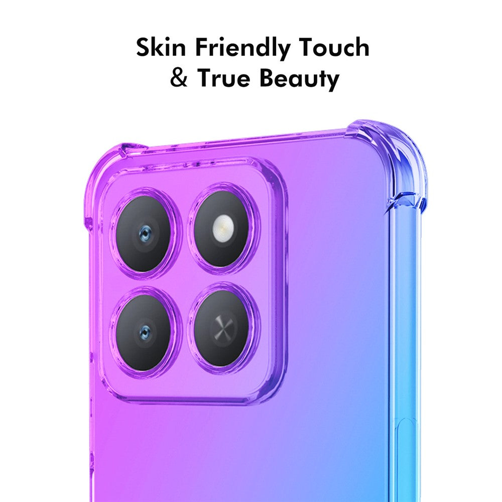 ENKAY For Honor X8c 4G TPU Cover Tyknet Stødsikker Bagcover med Fire Hjørner