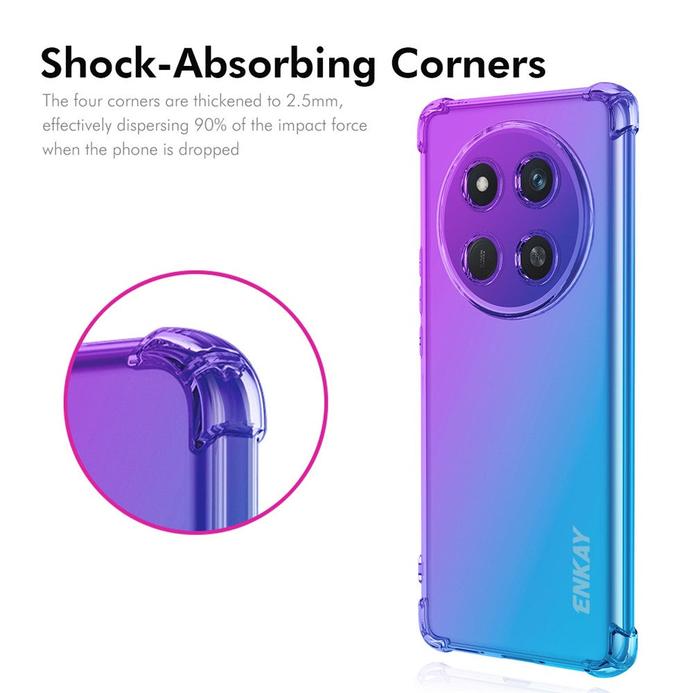 ENKAY For Honor X9c 5G / Honor Magic7 Lite 5G / Honor X60 Pro 5G TPU Case  Thickened Four Corner Drop-proof Phone Back Cover