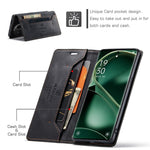 AUTSPACE For Oppo Find X6 Pro Wallet Case  A01 Leather Stand Cover with RFID Blocking Card Holder