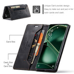 AUTSPACE For Oppo Find X6 Wallet Case  A01 Leather Stand Cover with RFID Blocking Card Holder