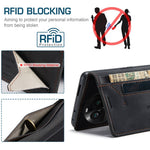 AUTSPACE For Oppo Find X6 Wallet Case  A01 Leather Stand Cover with RFID Blocking Card Holder