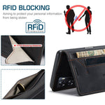 AUTSPACE For Oppo A57s 4G / Oppo A57e 4G / Oppo A77 4G / Oppo A77s 4G / Oppo A57 4G Wallet Case  A01 Leather Stand Cover with RFID Blocking Card Holder