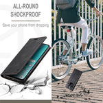 AUTSPACE For Oppo A57s 4G / Oppo A57e 4G / Oppo A77 4G / Oppo A77s 4G / Oppo A57 4G Wallet Case  A01 Leather Stand Cover with RFID Blocking Card Holder