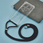 For Xiaomi 15 Ultra Case Reinforced Corner TPU Clear Phone Cover with Lanyard