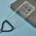 For Xiaomi 15 Ultra Case Reinforced Corner TPU Clear Phone Cover with Lanyard