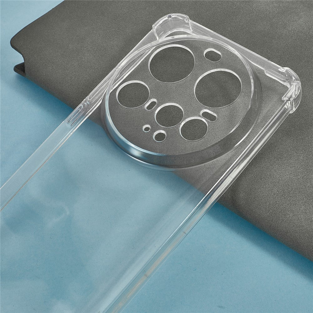 For Xiaomi 15 Ultra Case Reinforced Corner TPU Clear Phone Cover with Lanyard