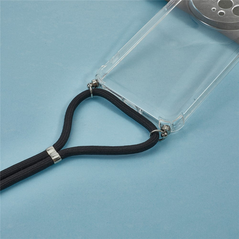 For Xiaomi 15 Ultra Case Reinforced Corner TPU Clear Phone Cover with Lanyard