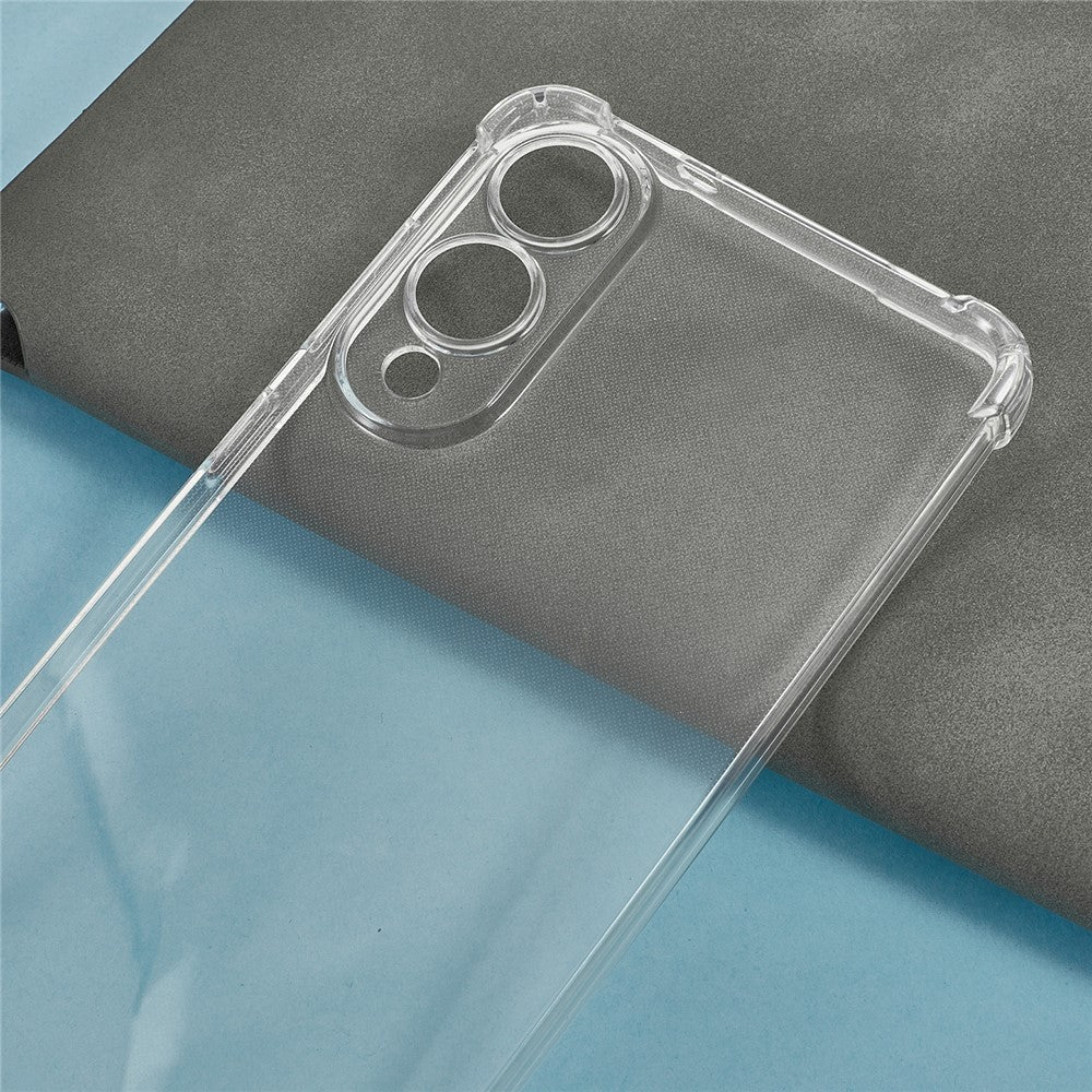 For Samsung Galaxy S25 Edge Case Reinforced Corner TPU Clear Phone Cover with Lanyard