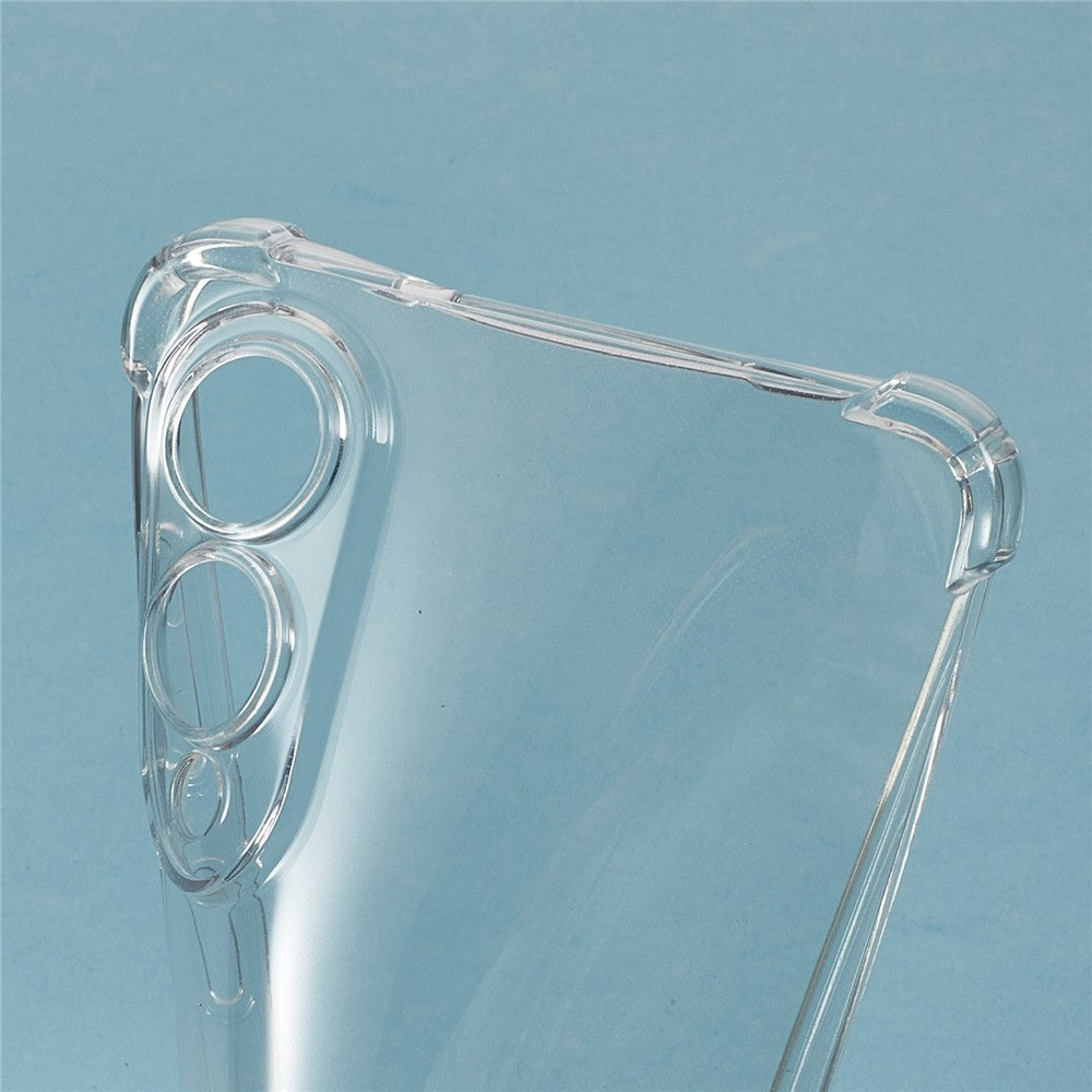 For Samsung Galaxy S25 Edge Case Reinforced Corner TPU Clear Phone Cover with Lanyard