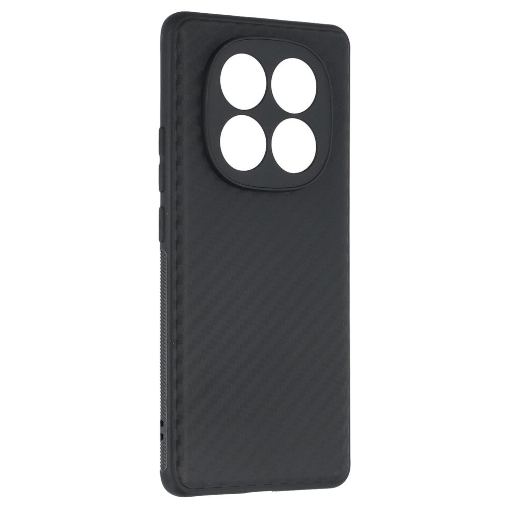 For Xiaomi Redmi Note 14 Pro+ 5G Case Flexible TPU Carbon Fiber Texture Shockproof Phone Cover