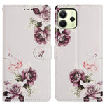 For Xiaomi Redmi Note 14 4G (164.84mm) Case Pattern Printing Wallet Stand Flip Leather Phone Cover