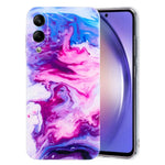 Samsung Galaxy S25 Edge-skal med marmormönster och målat TPU-baksida