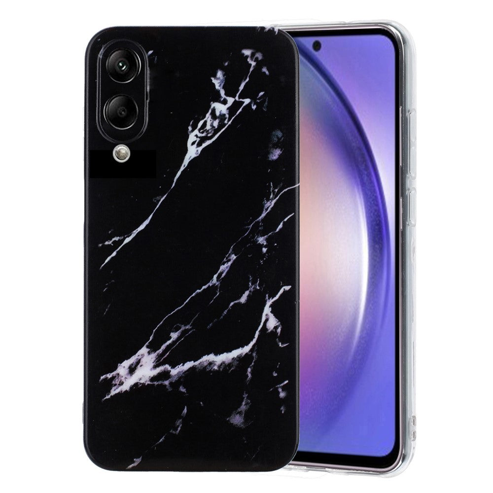 Samsung Galaxy S25 Edge-skal med marmormönster och målat TPU-baksida