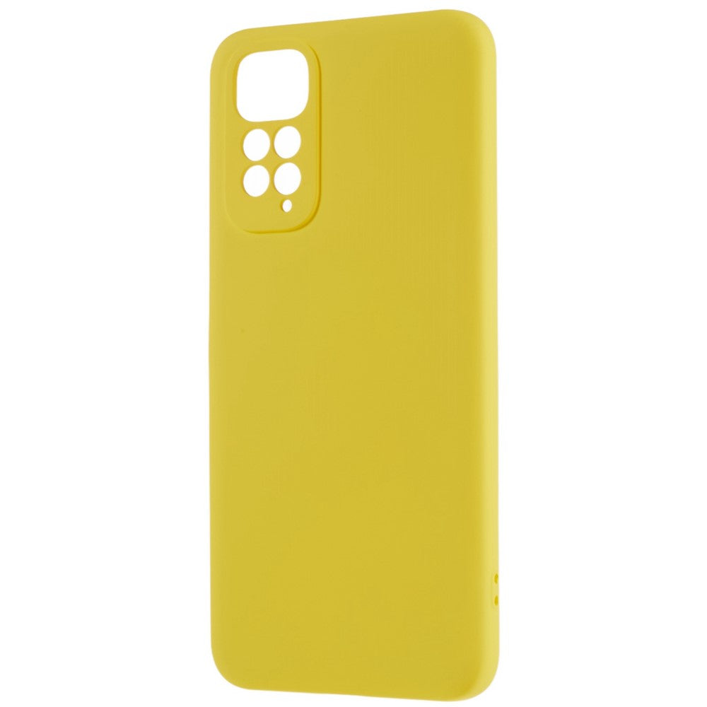 For Xiaomi Redmi Note 11S 4G Liquid Silicone Texture Feeling Phone Anti-drop Cover 2.0mm Thick Arc Edge TPU Case
