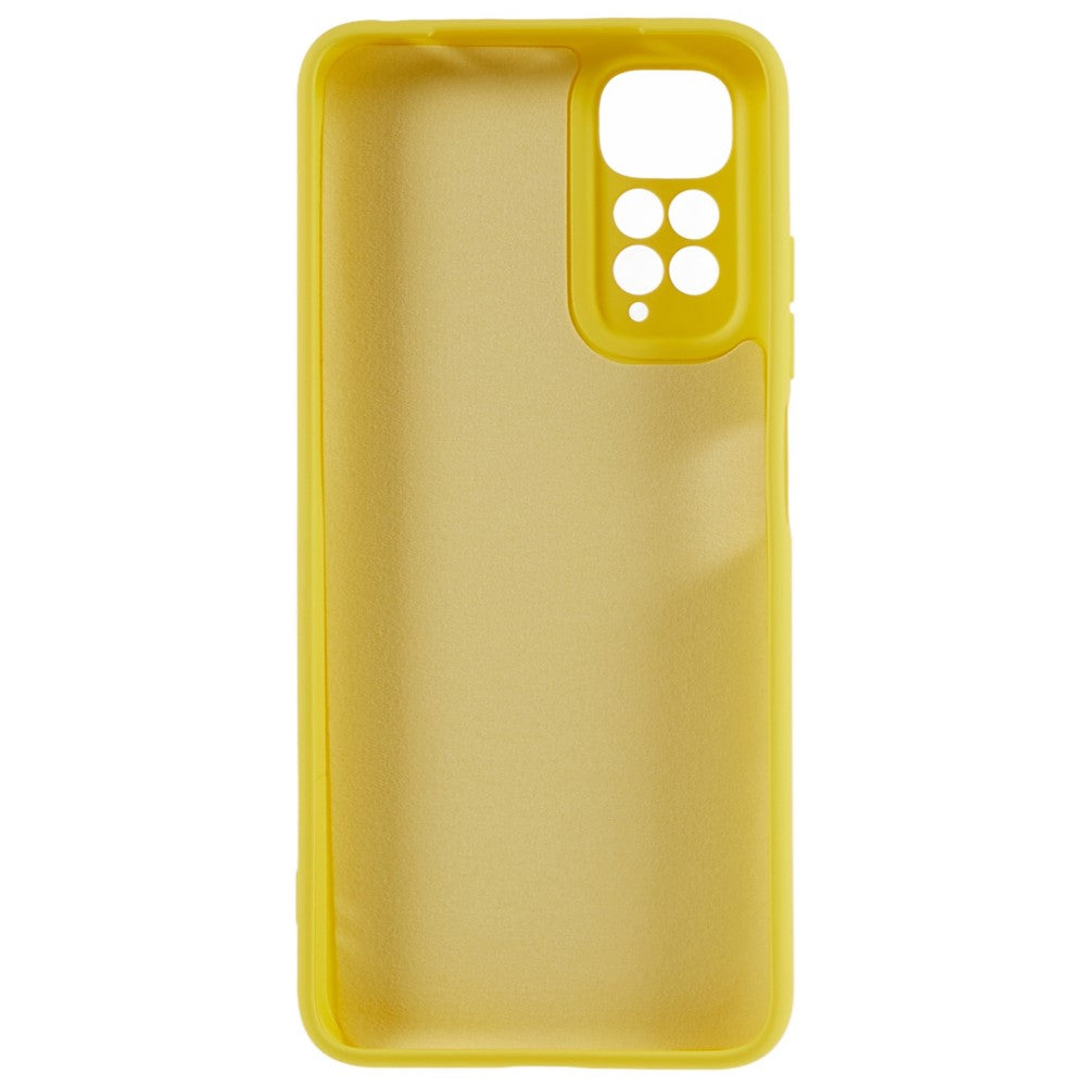 Xiaomi Redmi Note 11S 4G Flytande silikontextur med känsla av mobil Anti-fall-skal 2,0 mm tjockt TPU-skal med bågformad kant