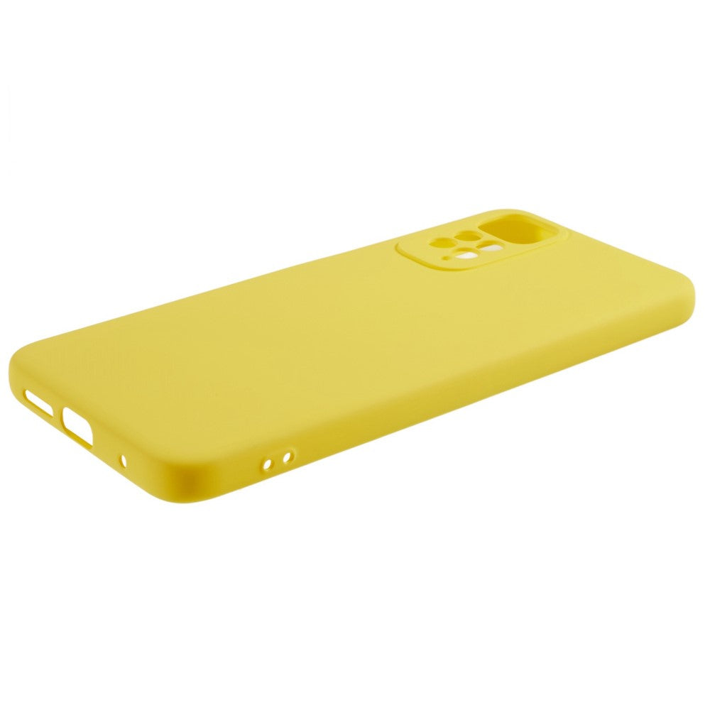 Xiaomi Redmi Note 11S 4G Flytande silikontextur med känsla av mobil Anti-fall-skal 2,0 mm tjockt TPU-skal med bågformad kant