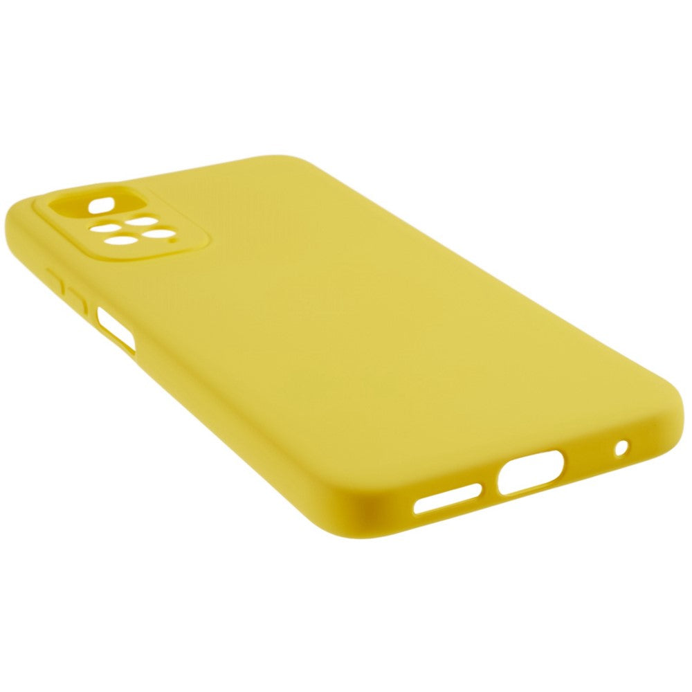 For Xiaomi Redmi Note 11S 4G Liquid Silicone Texture Feeling Phone Anti-drop Cover 2.0mm Thick Arc Edge TPU Case