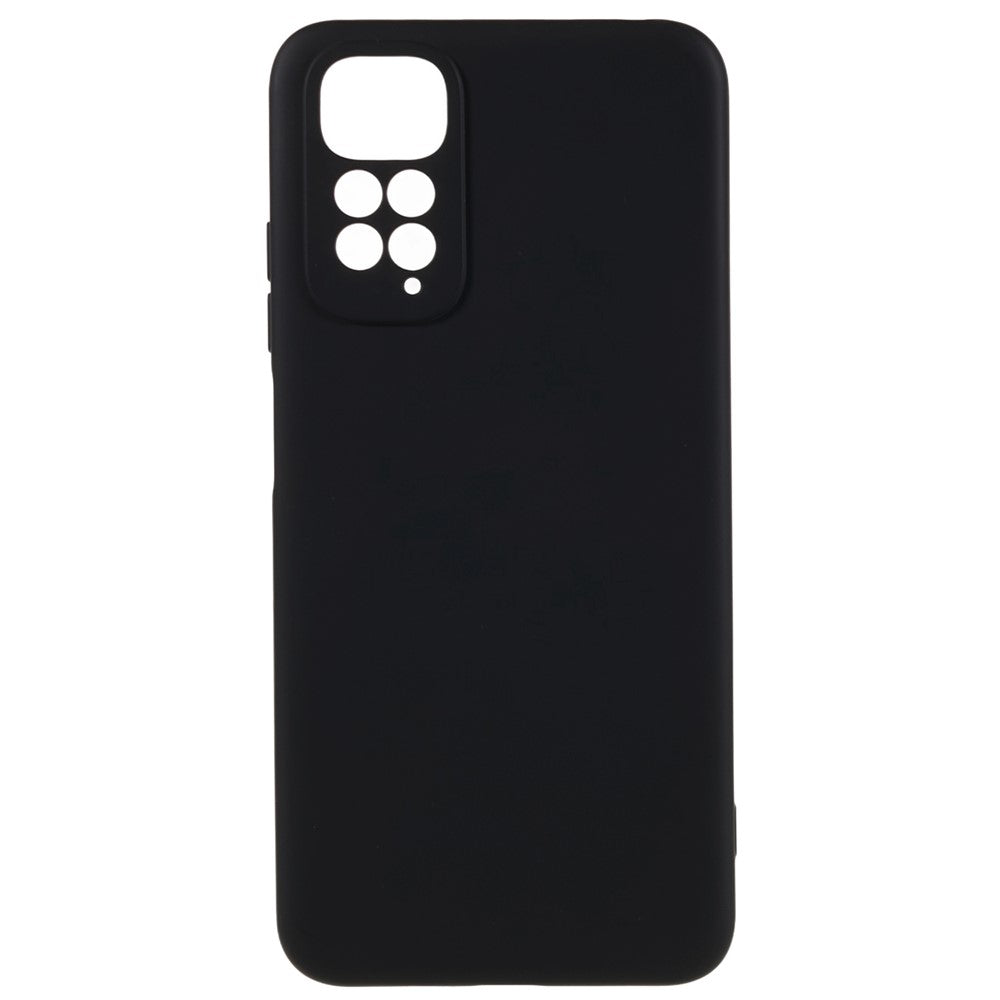 For Xiaomi Redmi Note 11S 4G Liquid Silicone Texture Feeling Phone Anti-drop Cover 2.0mm Thick Arc Edge TPU Case