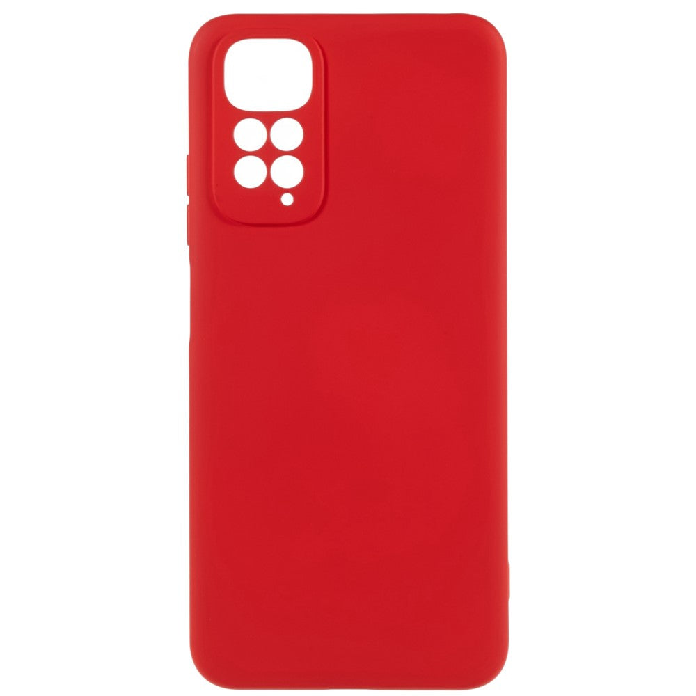 For Xiaomi Redmi Note 11S 4G Liquid Silicone Texture Feeling Phone Anti-drop Cover 2.0mm Thick Arc Edge TPU Case