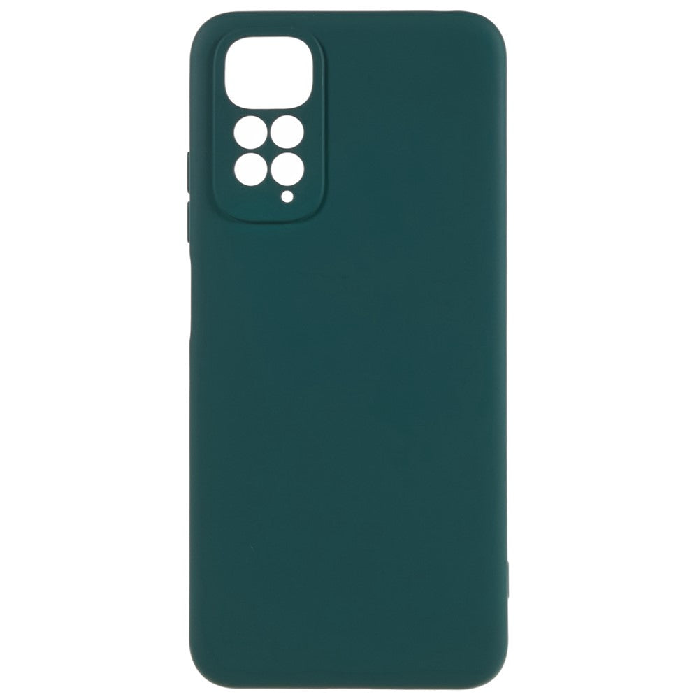 Xiaomi Redmi Note 11S 4G Flytande silikontextur med känsla av mobil Anti-fall-skal 2,0 mm tjockt TPU-skal med bågformad kant