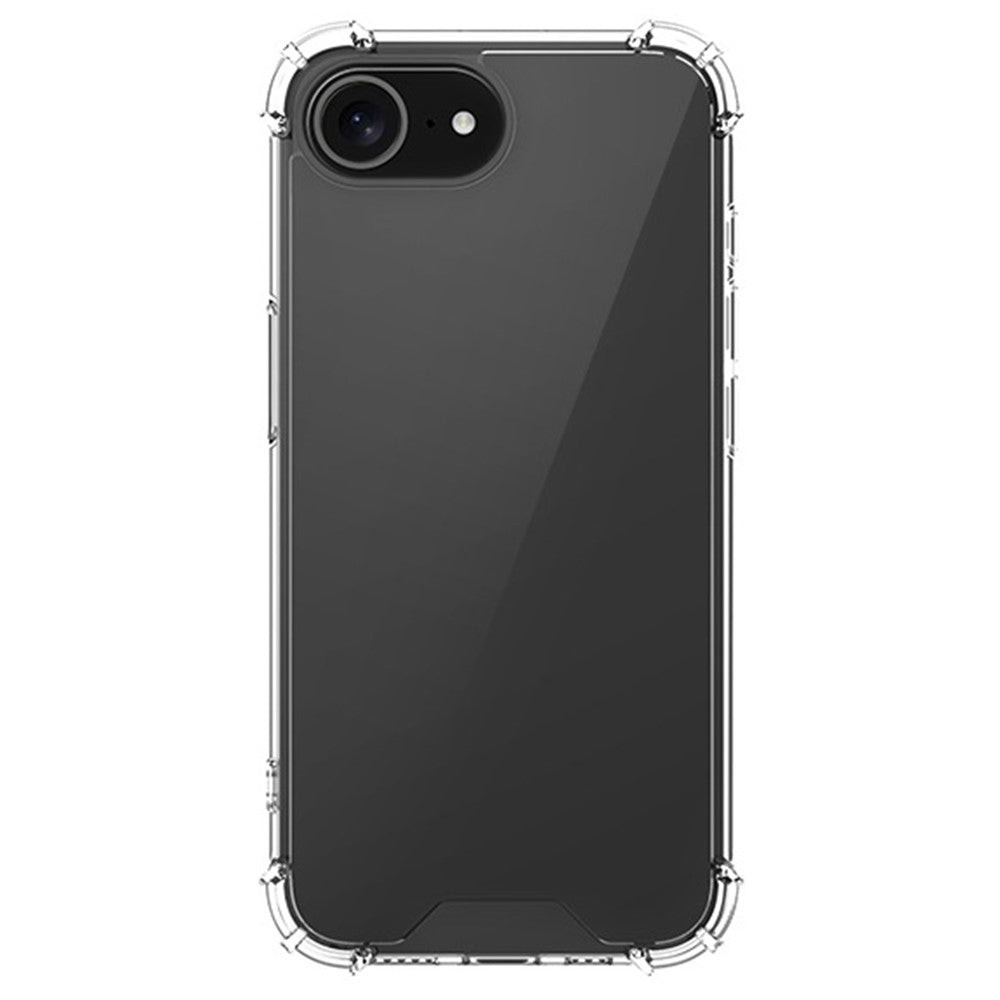 Til iPhone 17e / 16e Gennemsigtigt Cover TPU + Akryl 1.5mm Stødsikkert Bagcover