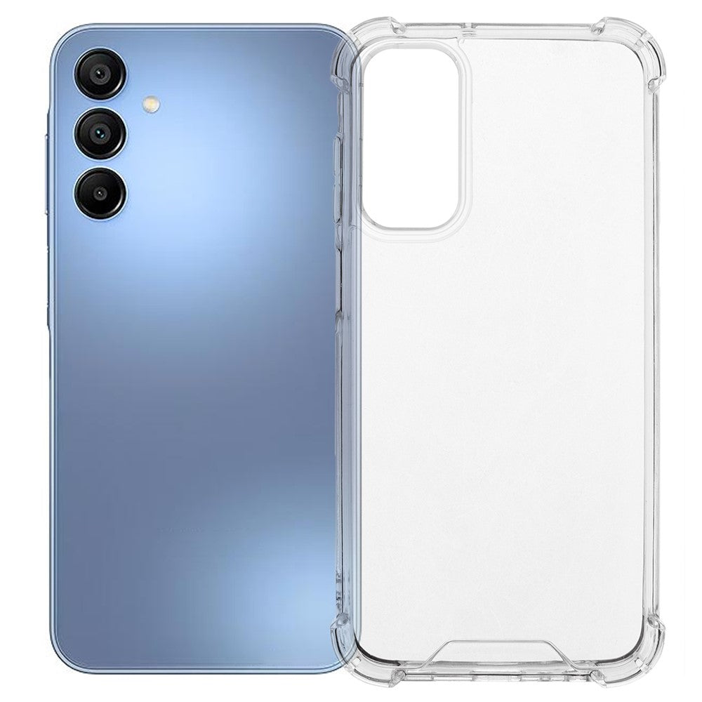 Til Samsung Galaxy A15 4G / A15 5G Gennemsigtigt Telefoncover TPU + Akryl 1.5mm Stødsikkert Bagcover