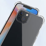For iPhone 15 Plus Clear Phone Case TPU + Acrylic 1.5mm Shockproof Back Cover