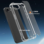 Til iPhone SE (2022) / (2020) / 8 / 7 Cover Forstærkede hjørner TPU-ramme + Akryl bagside Telefoncover