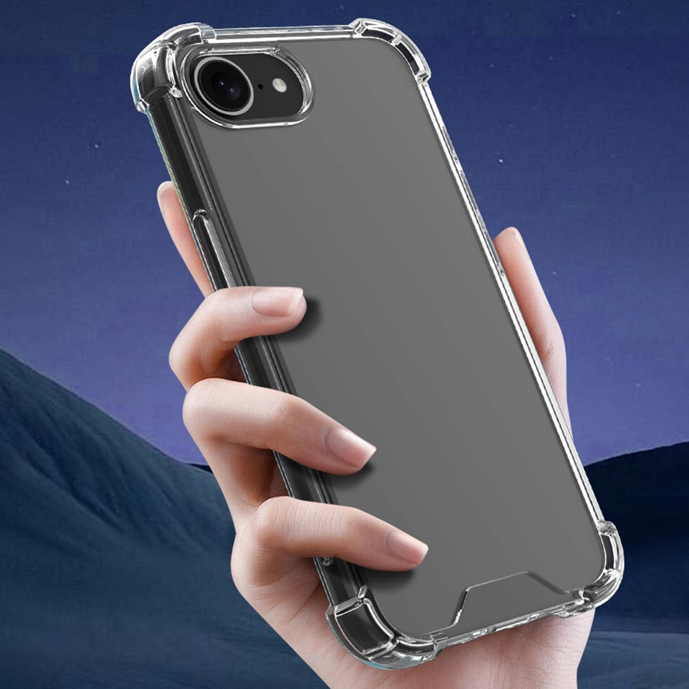 Til iPhone SE (2022) / (2020) / 8 / 7 Cover Forstærkede hjørner TPU-ramme + Akryl bagside Telefoncover