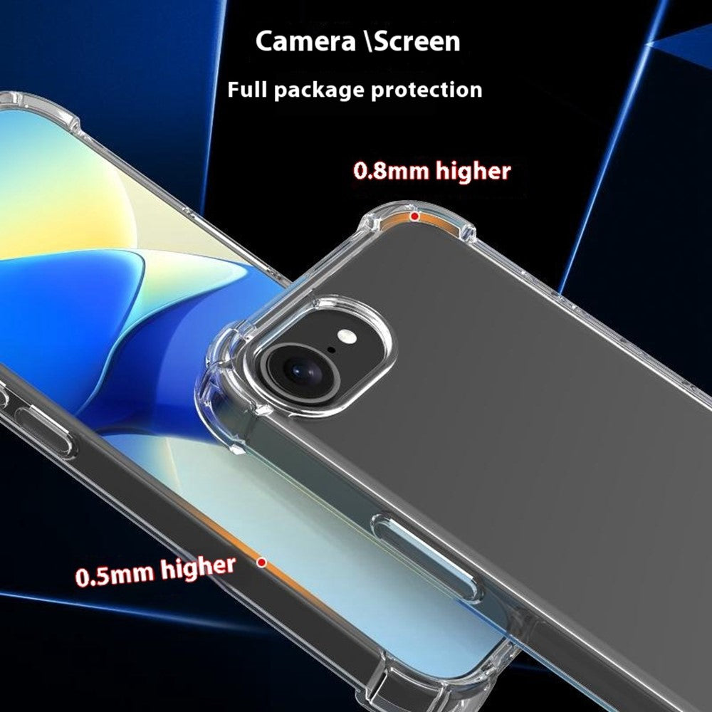 Til iPhone SE (2022) / (2020) / 8 / 7 Cover Forstærkede hjørner TPU-ramme + Akryl bagside Telefoncover