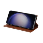 For Samsung Galaxy S25 Edge Wallet Case Magnetic Closure PU Leather Phone Cover