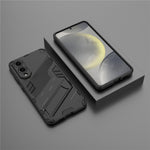 Til Samsung Galaxy S25 Edge cover PC + TPU Stødsikkert telefoncover med støttefod