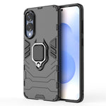 For Samsung Galaxy S25 Edge Case PC + TPU Protective Phone Cover with Ring Kickstand