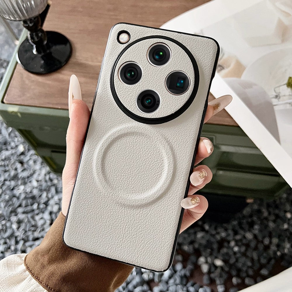For Oppo Find X8 Pro 5G Magnetic Case PU + TPU Phone Back Cover