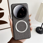 For Xiaomi 15 Ultra Magnetic Case Drop-Proof TPU + Cloth Back Phone Cover