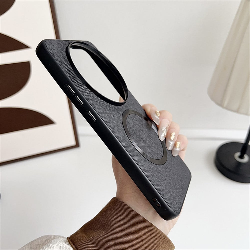 For Xiaomi 15 Ultra Magnetic Case Drop-Proof TPU + Cloth Back Phone Cover
