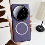 For Xiaomi 15 Ultra Magnetic Case Drop-Proof TPU + Cloth Back Phone Cover