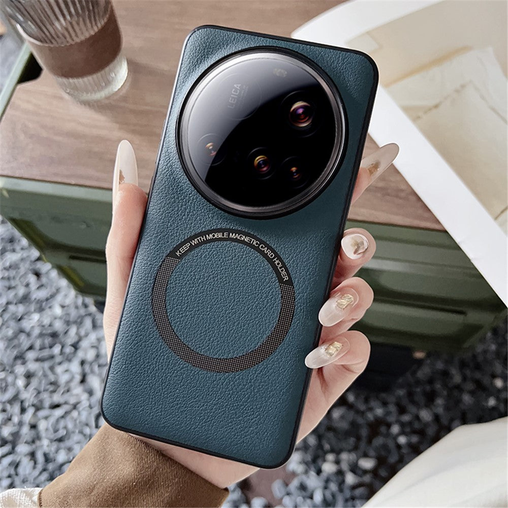 For Xiaomi 15 Ultra Magnetic Case Anti-Drop PU Leather + TPU Cover