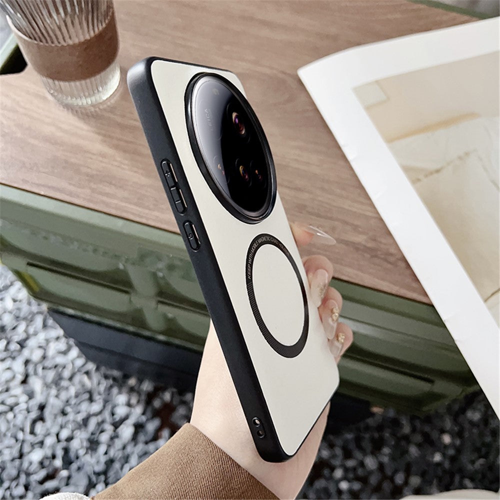 For Xiaomi 15 Ultra Magnetic Case Anti-Drop PU Leather + TPU Cover