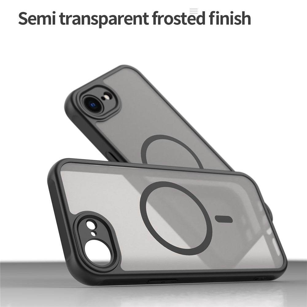 For iPhone 17e / 16e Case Magnetic Anti Drop PC + TPU Phone Cover Compatible with Magsafe