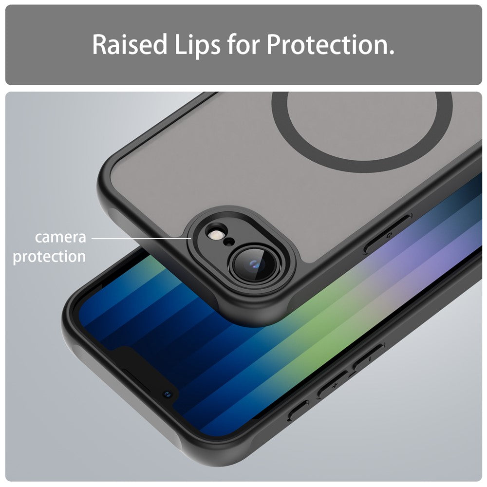 For iPhone 17e / 16e Case Magnetic Anti Drop PC + TPU Phone Cover Compatible with Magsafe