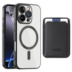 Til iPhone 16 Pro Cover Kompatibelt med MagSafe TPU + PC Mobilcover med Kortlomme