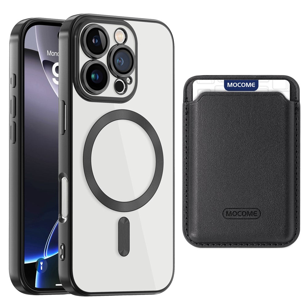 Til iPhone 16 Pro Cover Kompatibelt med MagSafe TPU + PC Mobilcover med Kortlomme