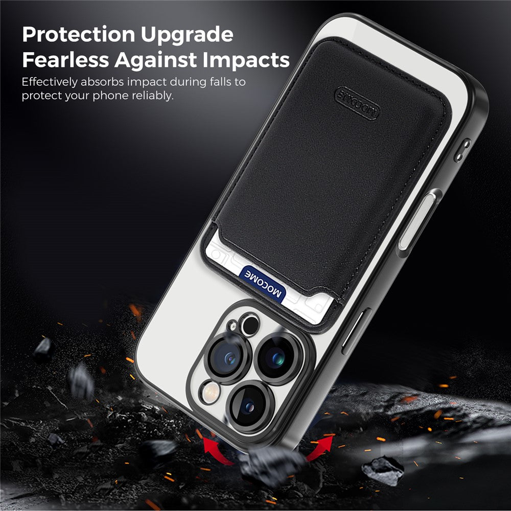 Til iPhone 16 Pro Cover Kompatibelt med MagSafe TPU + PC Mobilcover med Kortlomme